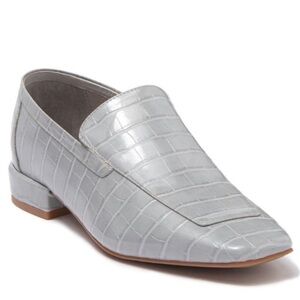 Jeffery Campbell Marko Gray Crocodile Loafer 7.5